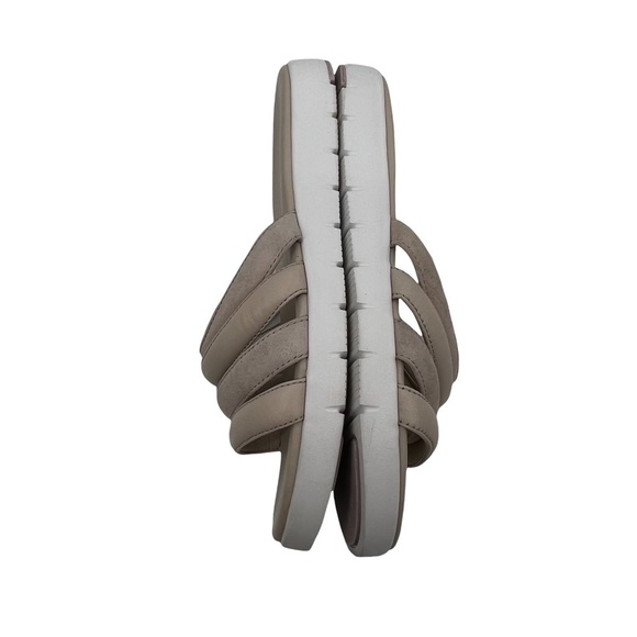 Cole Haan Zerogrand Tan Beige Multi Strap Slip On Sandals Size 8 1/2 Women's - Picture 7 of 9